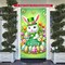 Easter Door Cover 71x35 Inch – Happy Easter Bunny Banner, Easter Decorations for Front Door, Spring Outdoor Porch Wall Decor